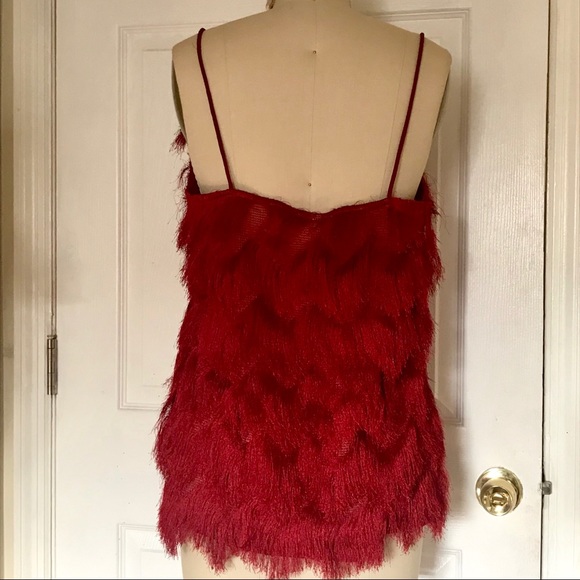 H&M Red Fringe Top - Picture 3 of 4